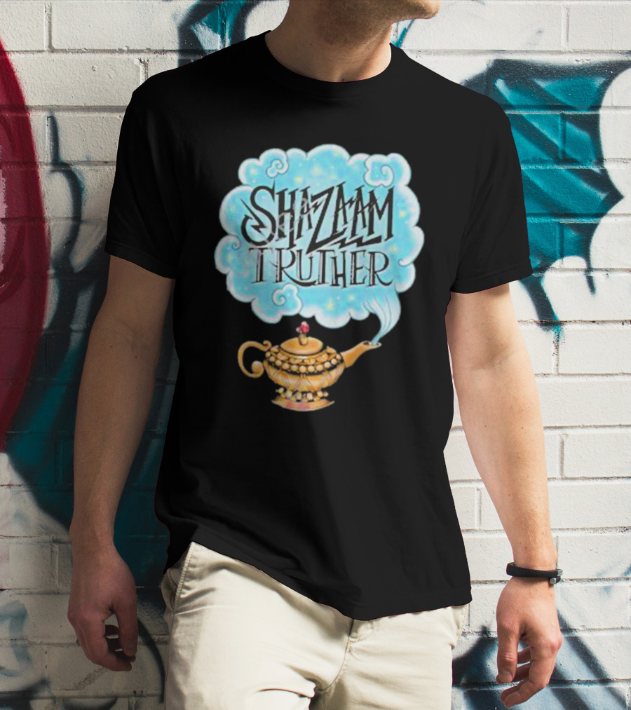 Shazaam Truther Magic Lamp Cloud T-Shirt
