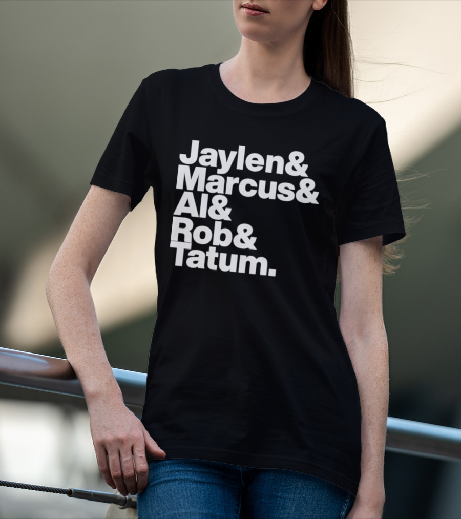 Jaylen Marcus Al Rob Tatum Boston Basketball Team Players T-Shirt