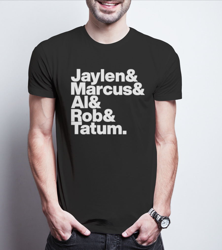 Jaylen Marcus Al Rob Tatum Boston Basketball Team Players T-Shirt