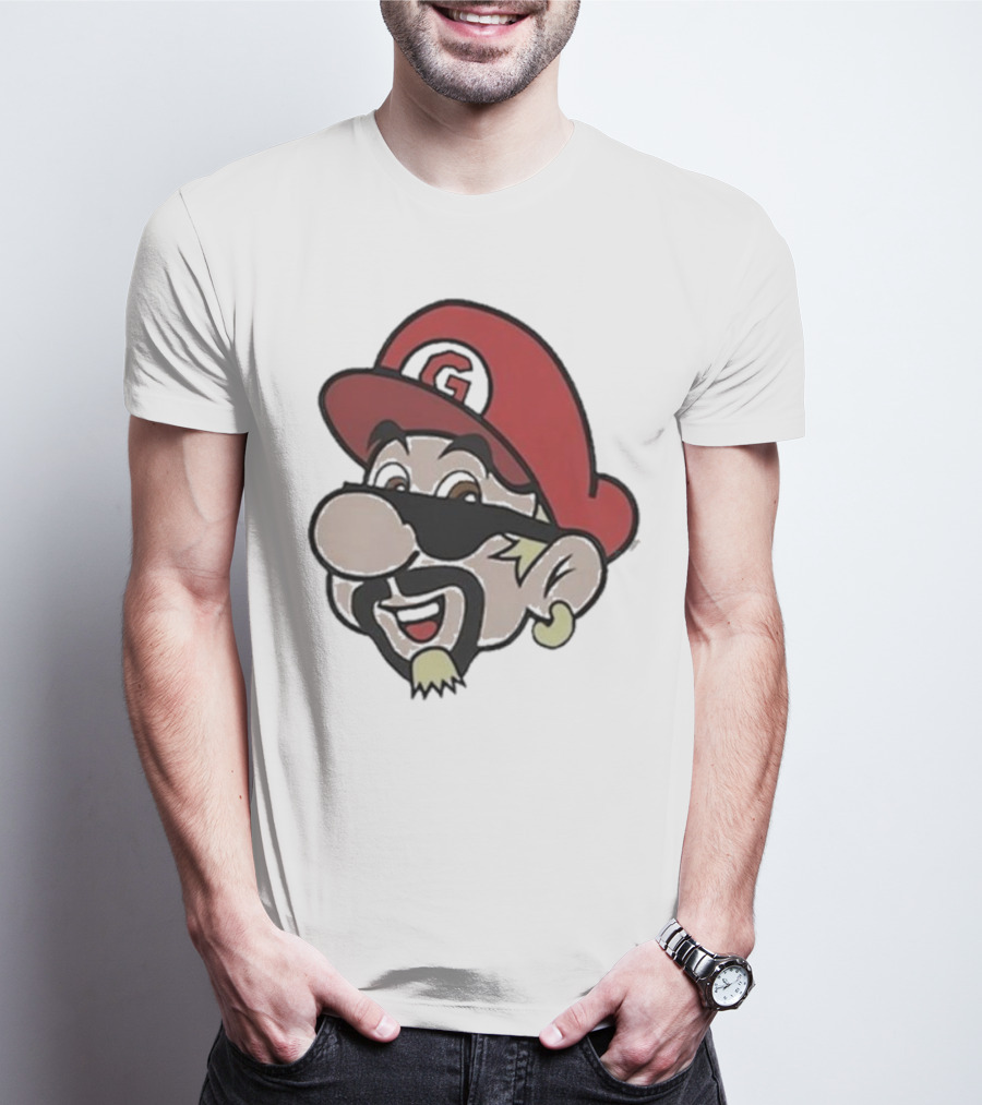 Super Fierio G Mustache Cap T-Shirt