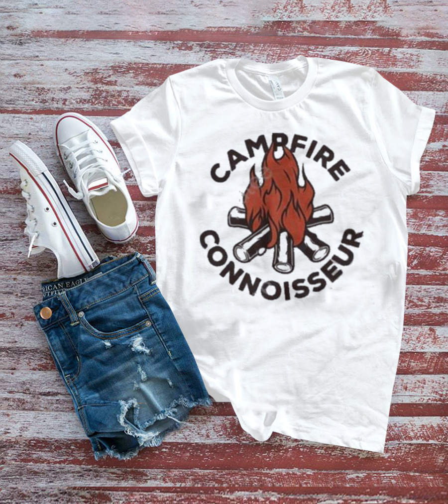 Great Lakes Proud Campfire Connoisseur Firewood And Flames T-Shirt