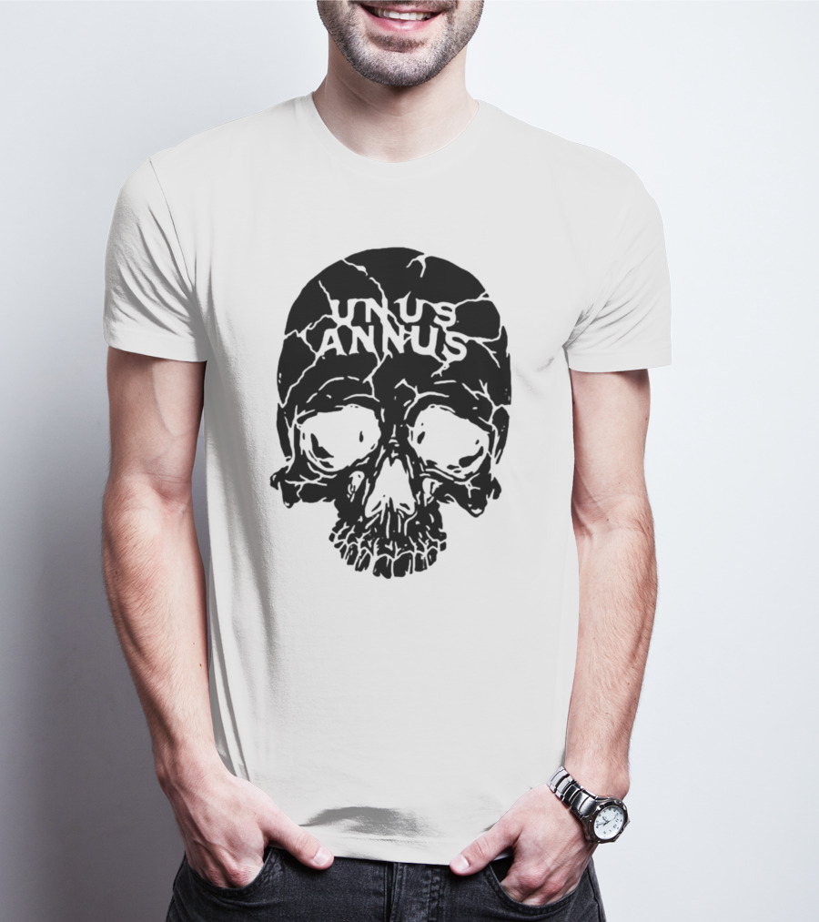 Unus Annus Skull Black Crack T-Shirt