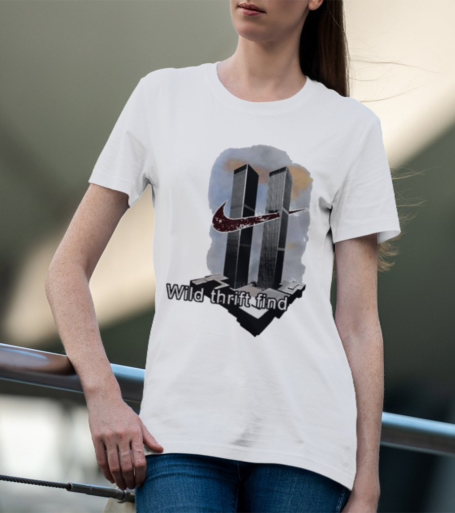 Wild Thrift Find Screenshot Tiktok Twin Towers T-Shirt