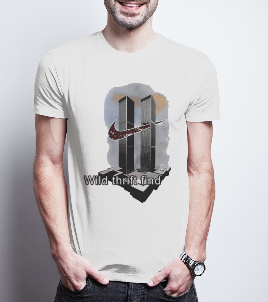 Wild Thrift Find Screenshot Tiktok Twin Towers T-Shirt