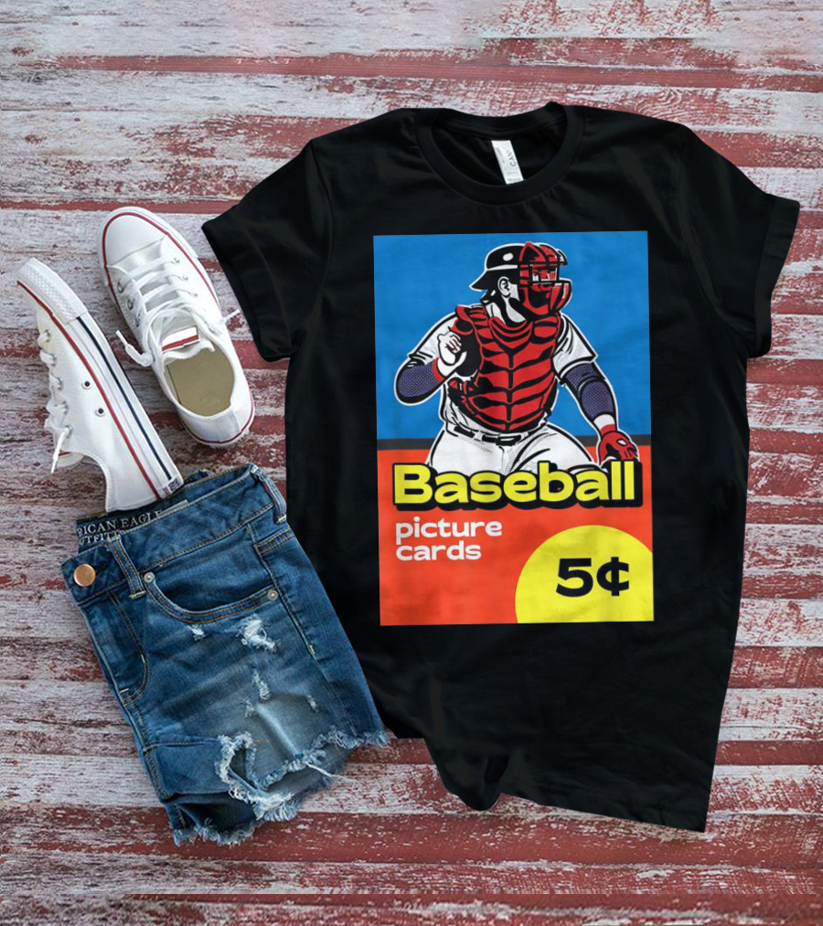 Baseball Picture Cards 5¢ Catcher T-Shirt
