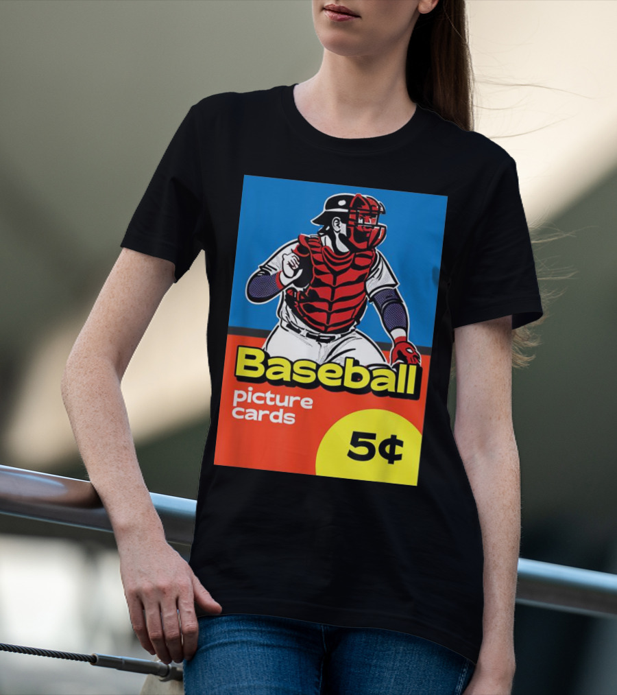 Baseball Picture Cards 5¢ Catcher T-Shirt