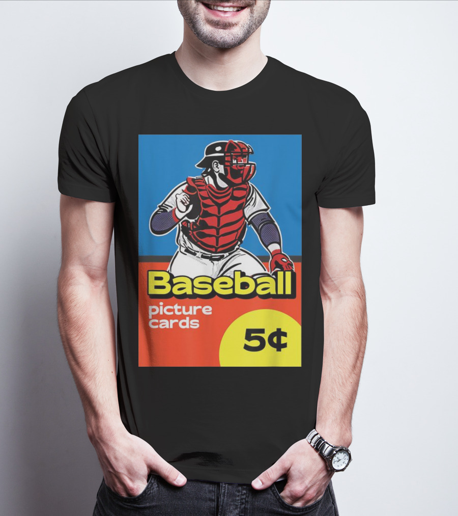 Baseball Picture Cards 5¢ Catcher T-Shirt