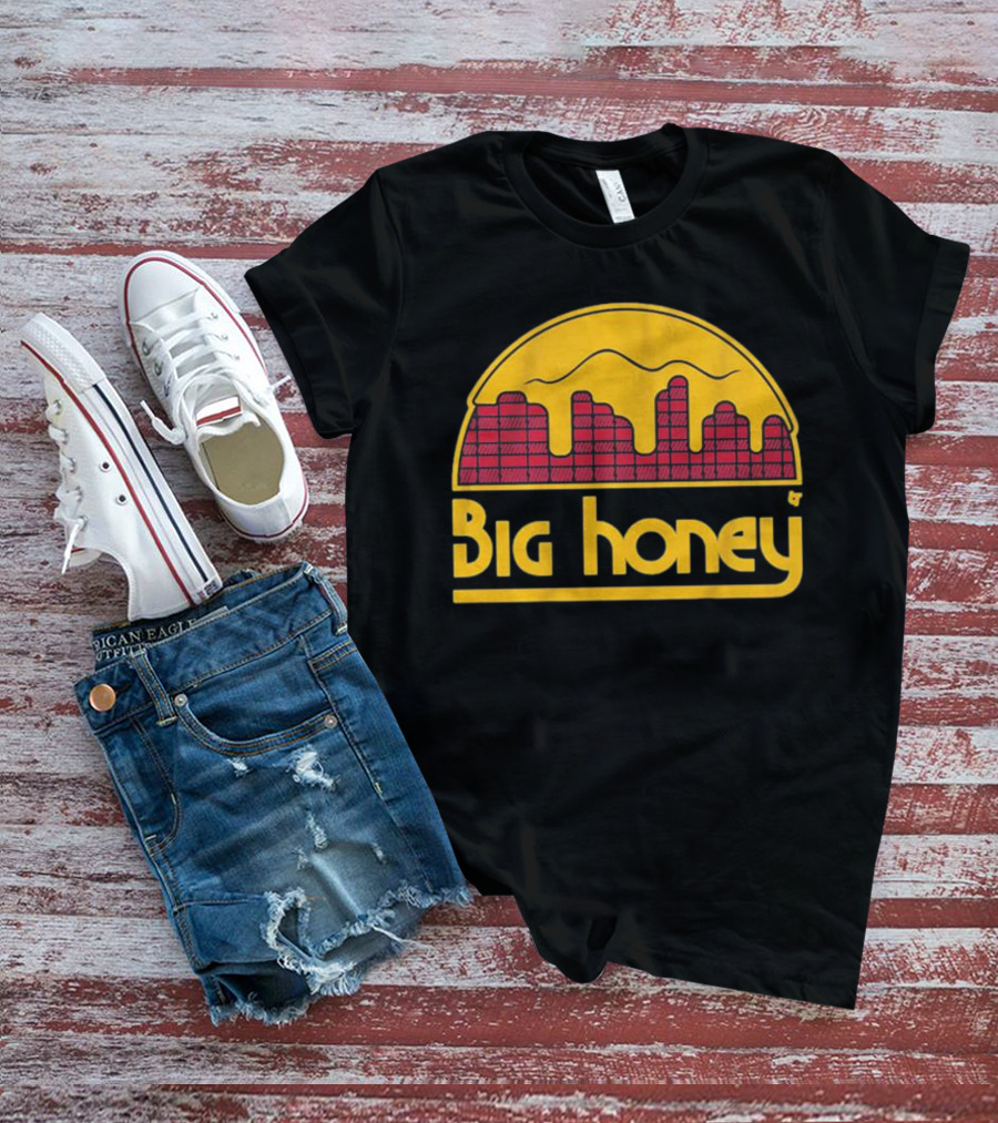 Big Honey Denver Skyline Honeycomb Nuggets Fan T-Shirt