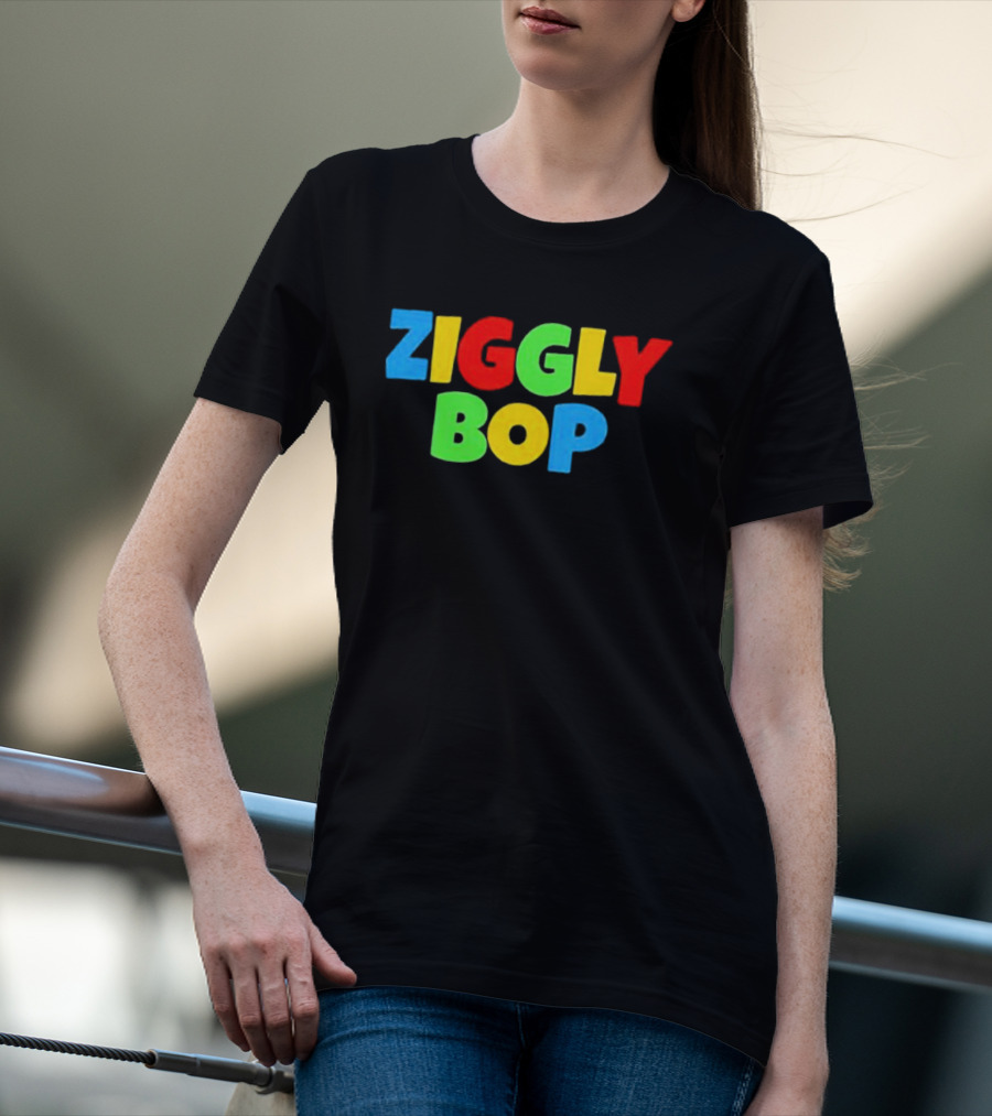 Ziggly Bop Colorful 90s Style Fun Letters T-Shirt