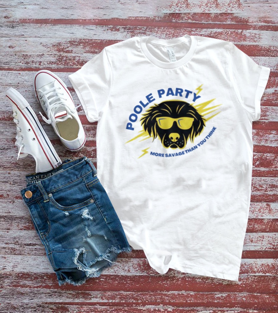 POOLE PARTY More Savage Than You Think Jordan Poole Basketball T-Shirt