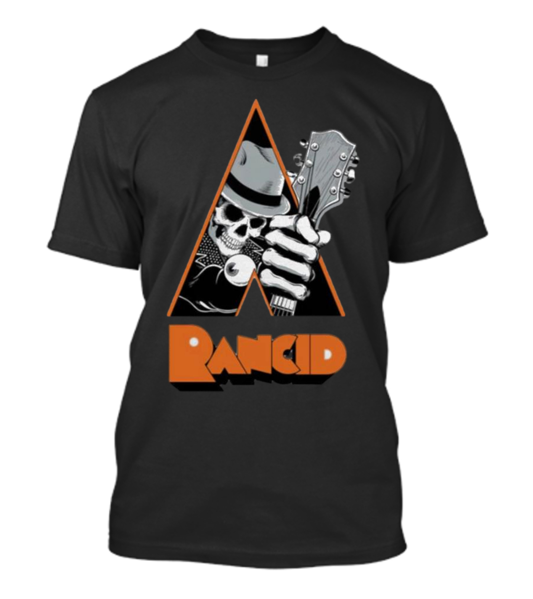 Pvnx Rancid Skull Guitar Fedora T-Shirt