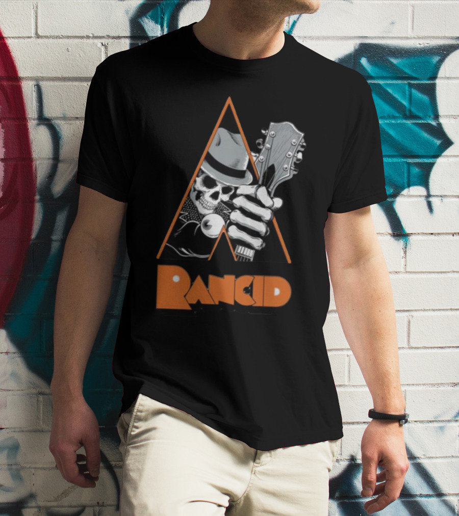 Pvnx Rancid Skull Guitar Fedora T-Shirt