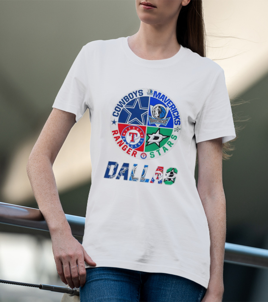 Dallas Cowboys Mavericks Rangers Stars T-Shirt