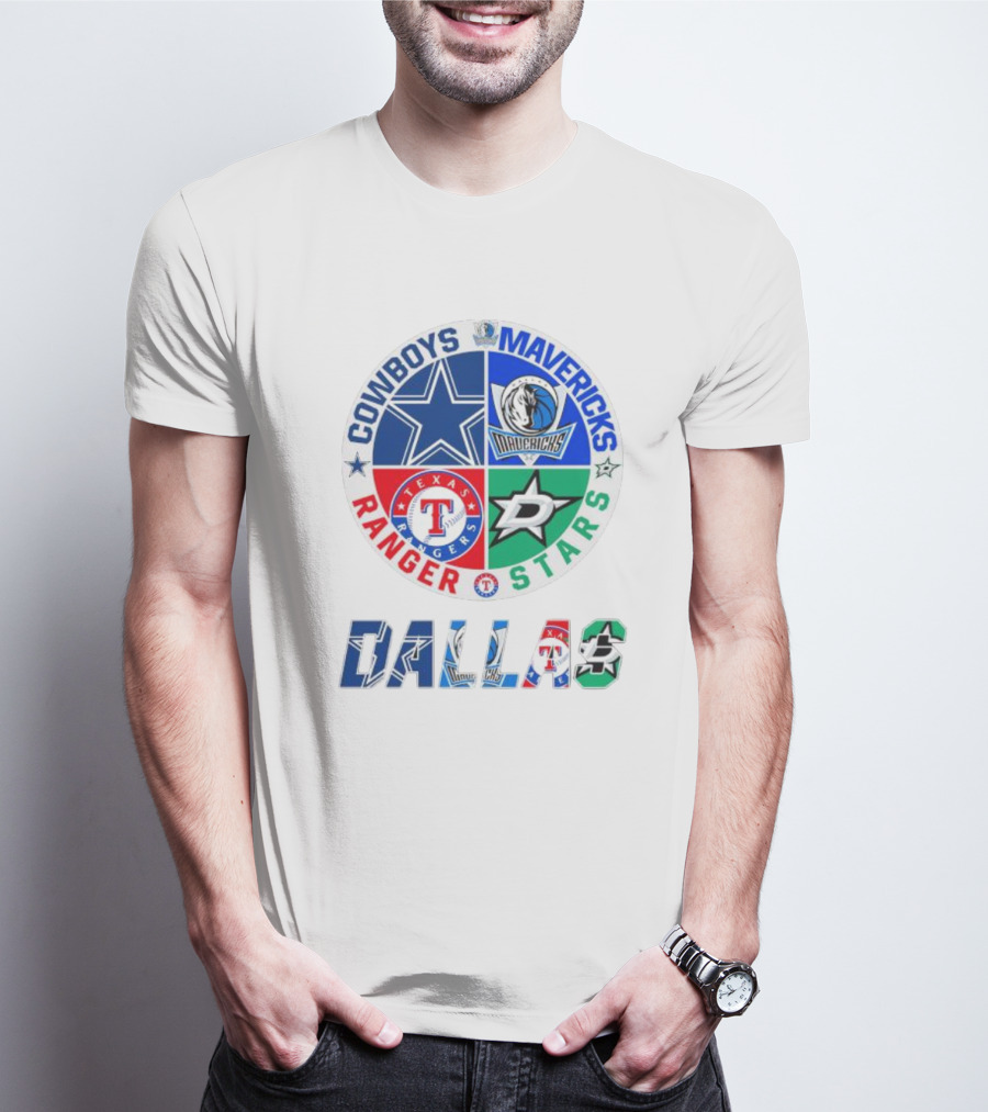 Dallas Cowboys Mavericks Rangers Stars T-Shirt