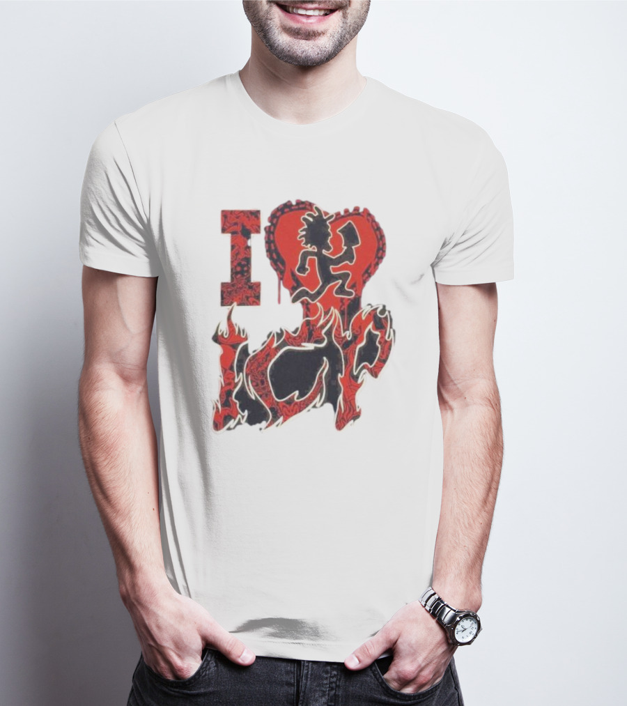 I Heart Love ICP Insane Clown Posse Juniors T-Shirt