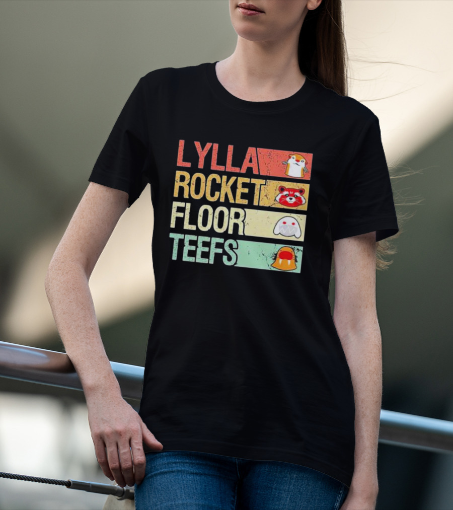 Lylla Rocket Floor Teefs Guardians Icons T-Shirt