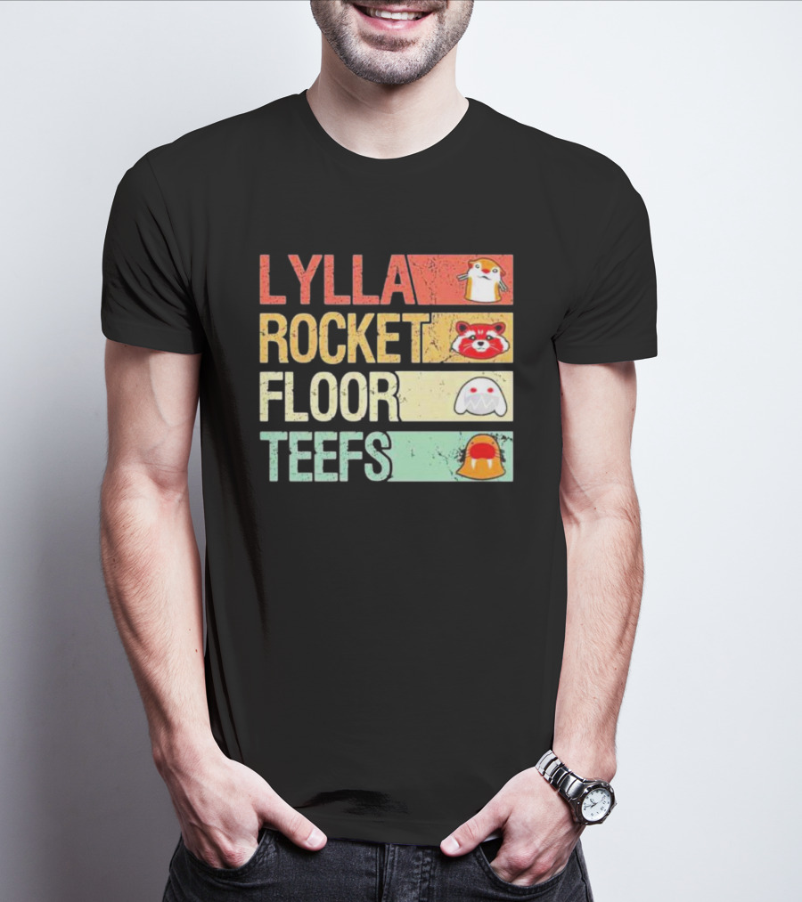 Lylla Rocket Floor Teefs Guardians Icons T-Shirt