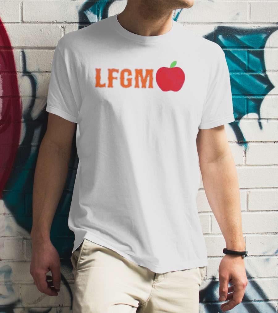 Mets Merized LFGM Apple Fan T-Shirt