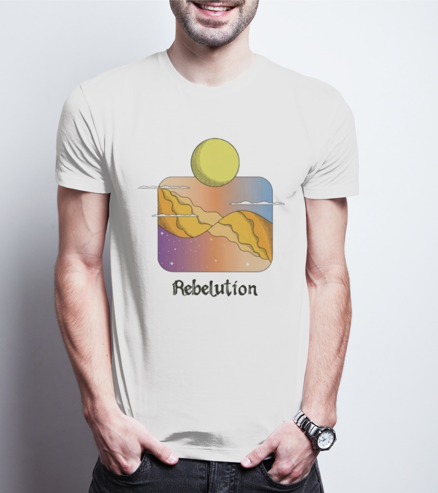 Rebelution Reflections Desert Sun And Mountains T-Shirt