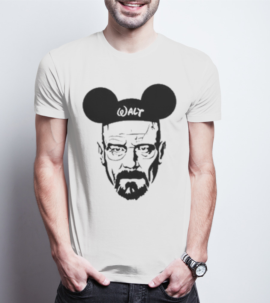 Walt Heisenberg With Mickey Mouse Ears Vintage Mashup T-Shirt
