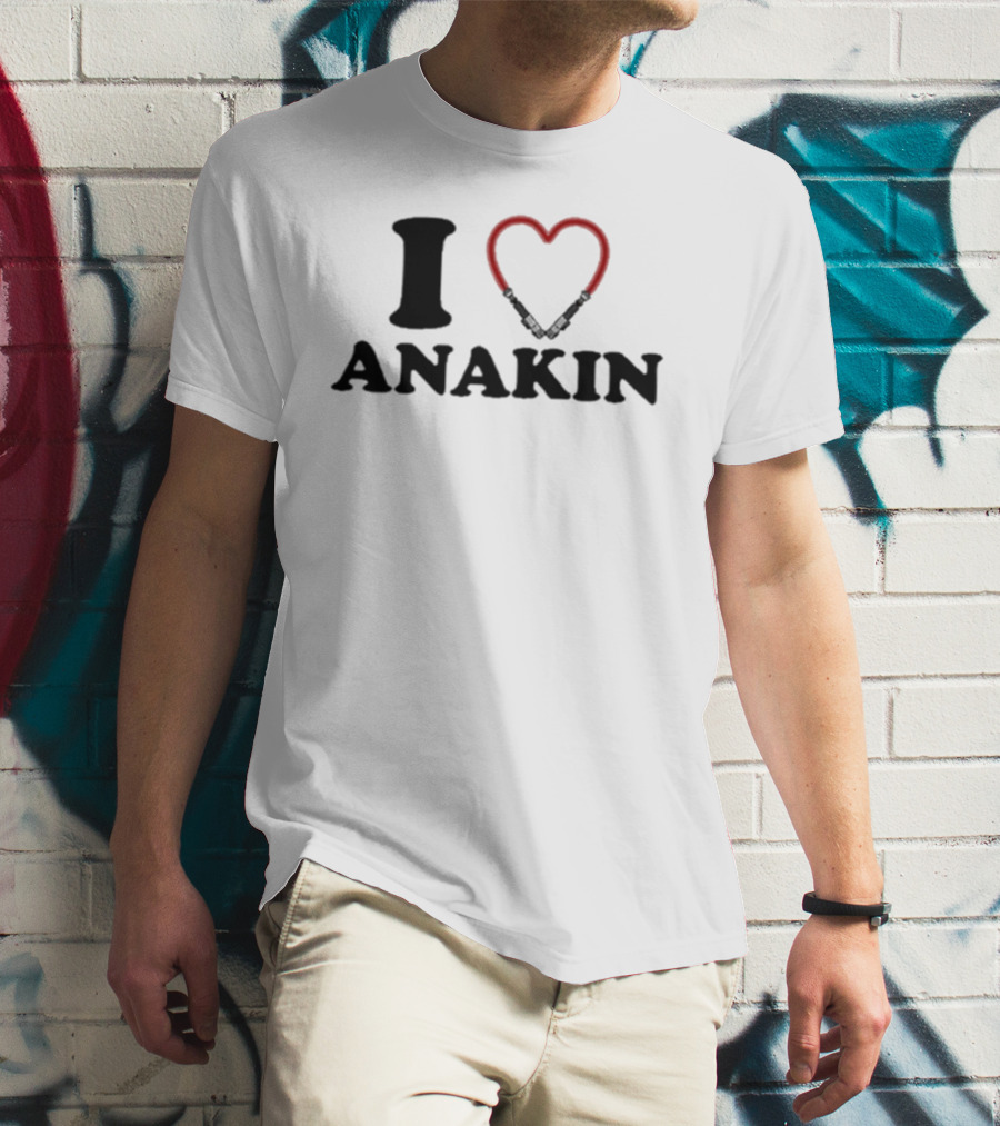Hoesforclothes I Heart Anakin Lightsaber Love T-Shirt