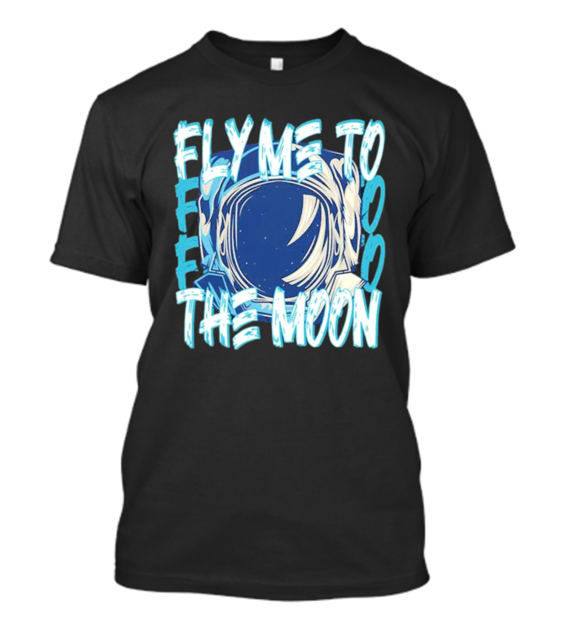 Fly Me To The Moon Astronaut Helmet Sky Stars T-Shirt
