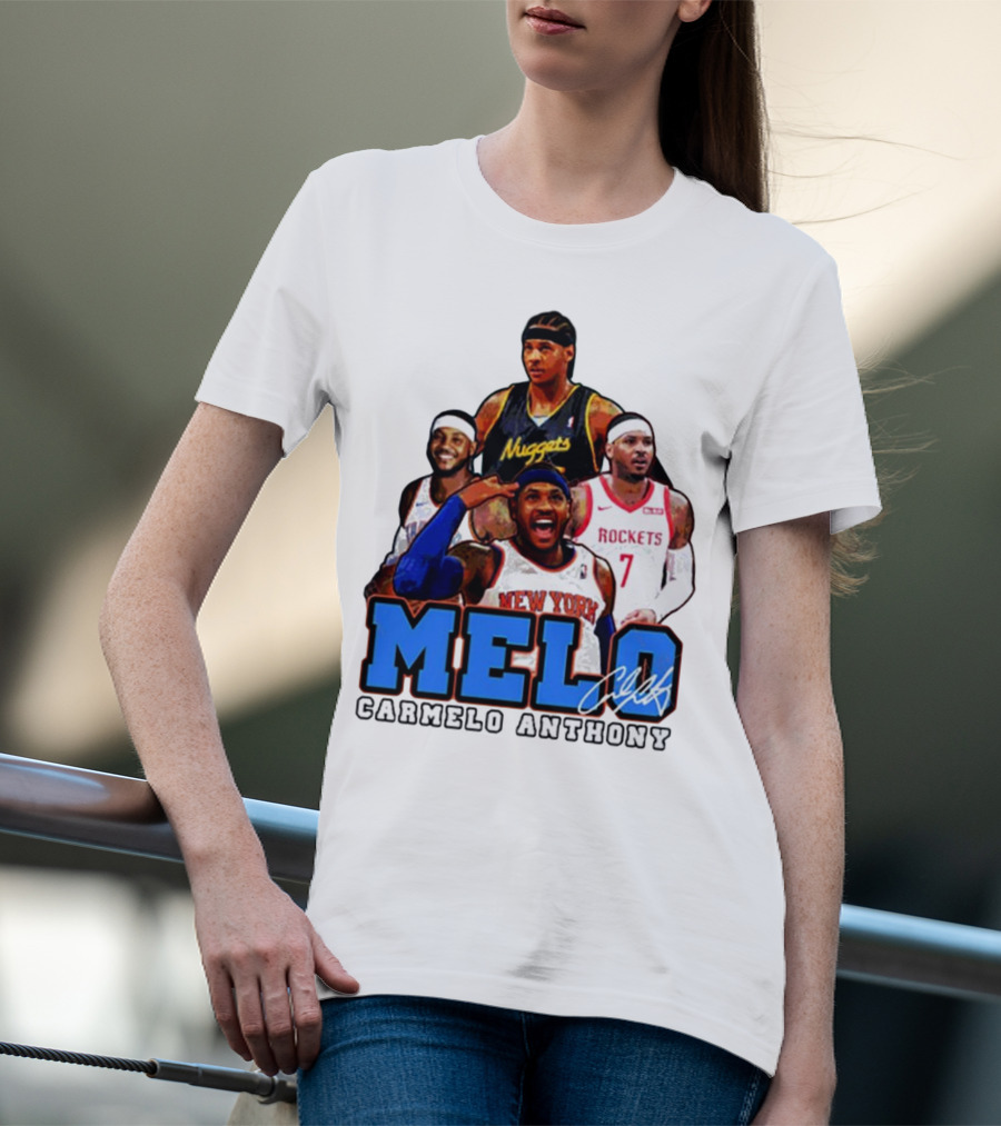 Carmelo Anthony Melo NYC New York Knicks Basketball KnicksTape T-Shirt