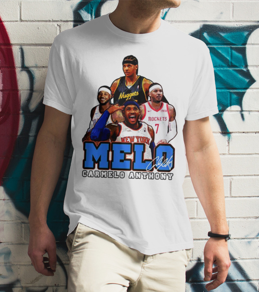 Carmelo Anthony Melo NYC New York Knicks Basketball KnicksTape T-Shirt