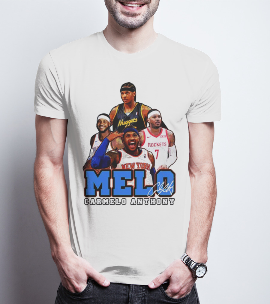 Carmelo Anthony Melo NYC New York Knicks Basketball KnicksTape T-Shirt