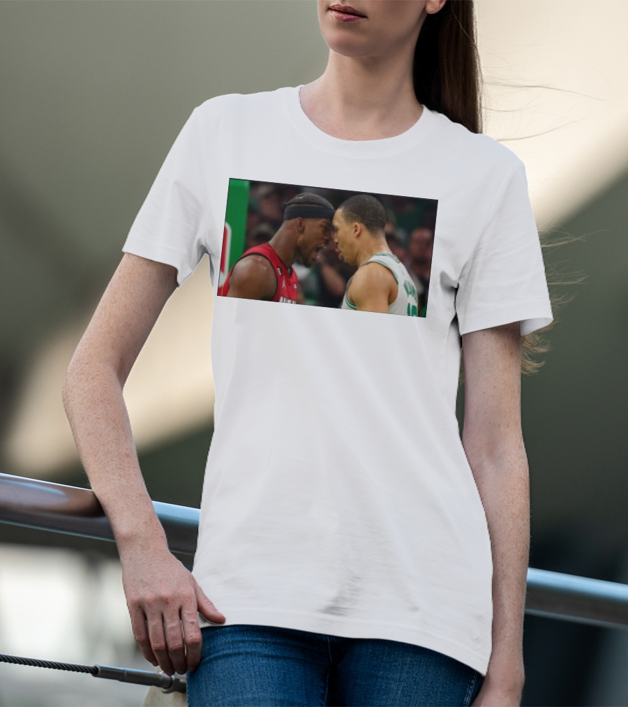 Jimmy Butler Grant Williams Faceoff Heat Celtics T-Shirt