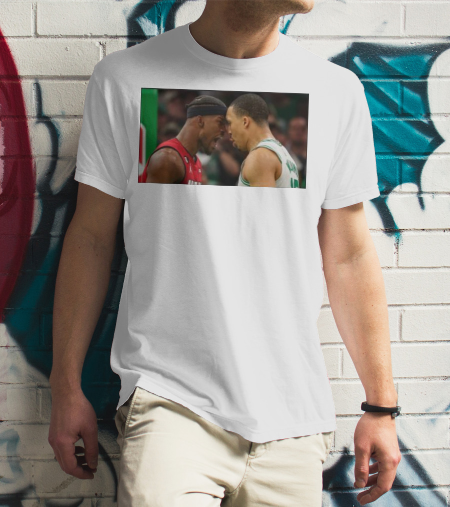Jimmy Butler Grant Williams Faceoff Heat Celtics T-Shirt