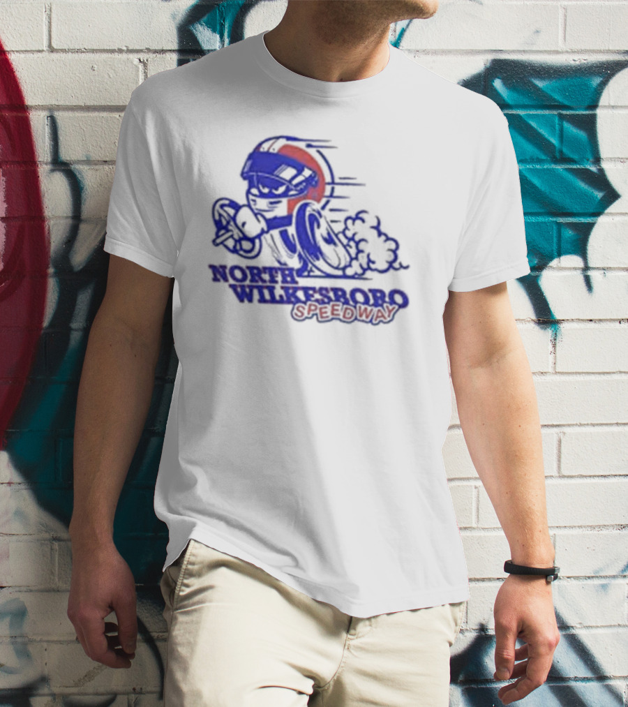 North Wilkesboro Speedway Racing Character T-Shirt