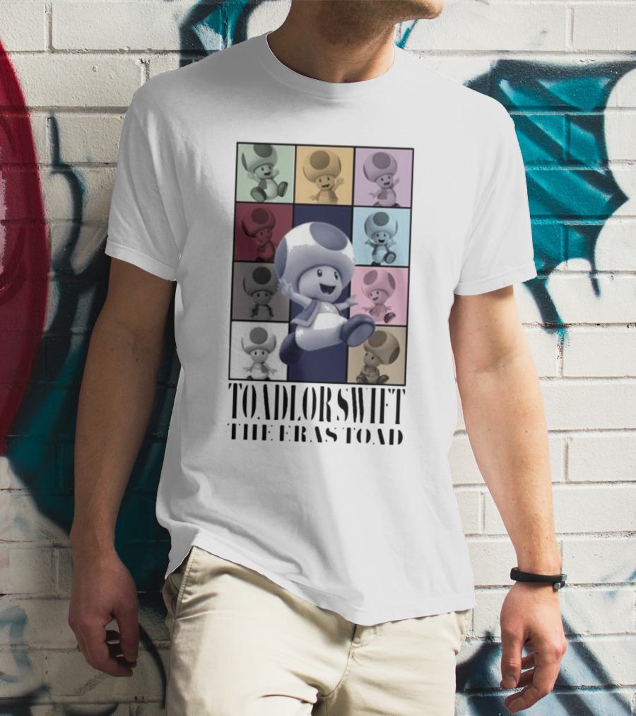 Toadlor Swift The Eras Toad Multicolor Pop Art Toad T-Shirt