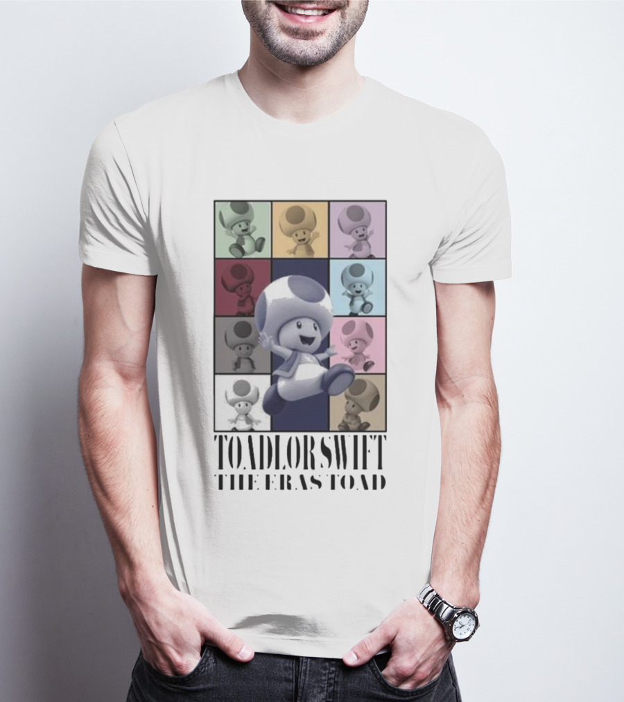 Toadlor Swift The Eras Toad Multicolor Pop Art Toad T-Shirt