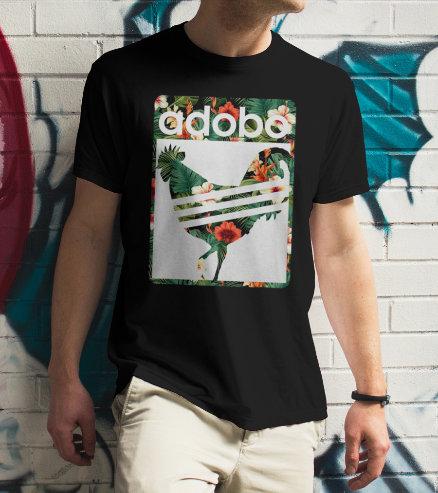 Adobo Floral Chicken T-Shirt