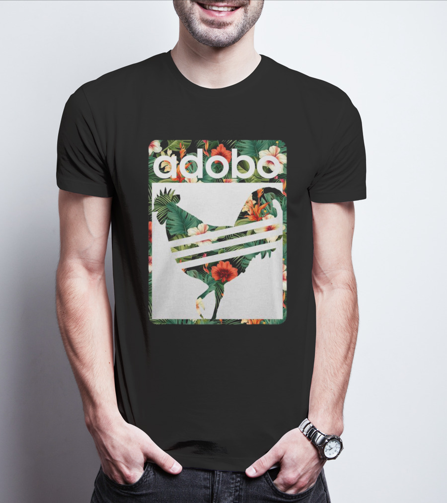 Adobo Floral Chicken T-Shirt