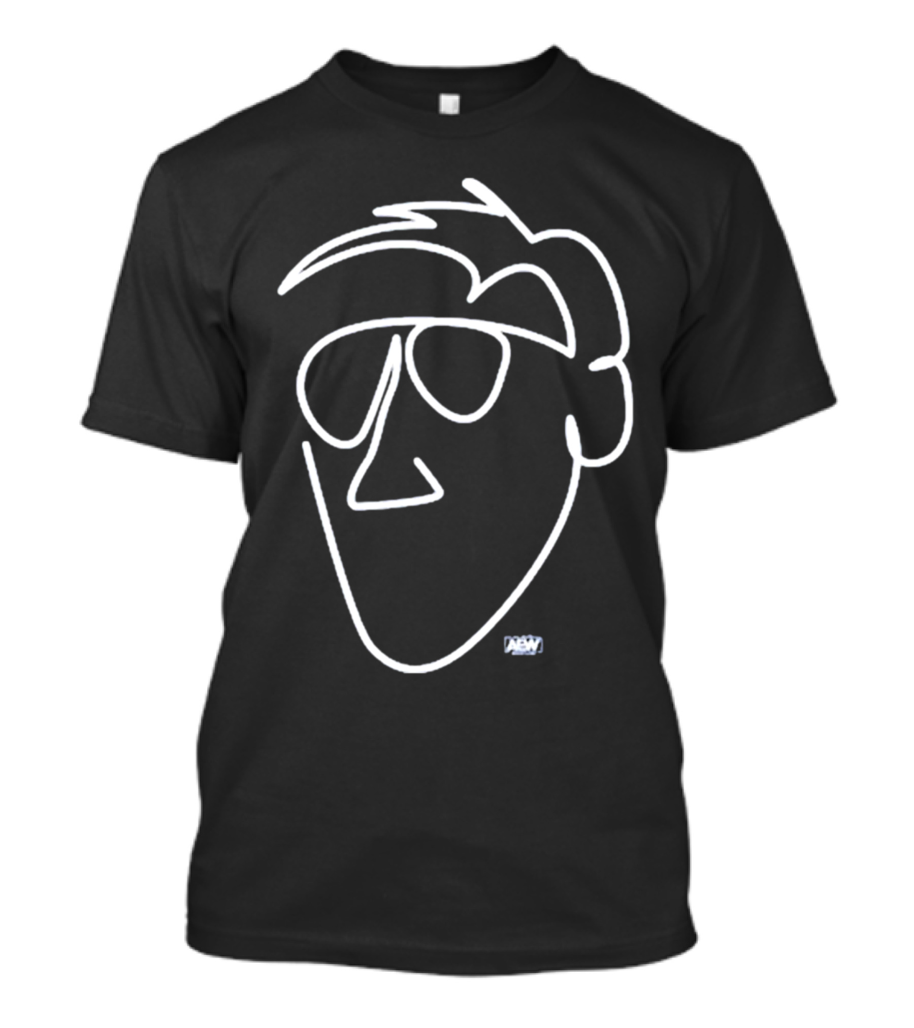 Cassidy One Line Art Abstract Face Glasses T-Shirt