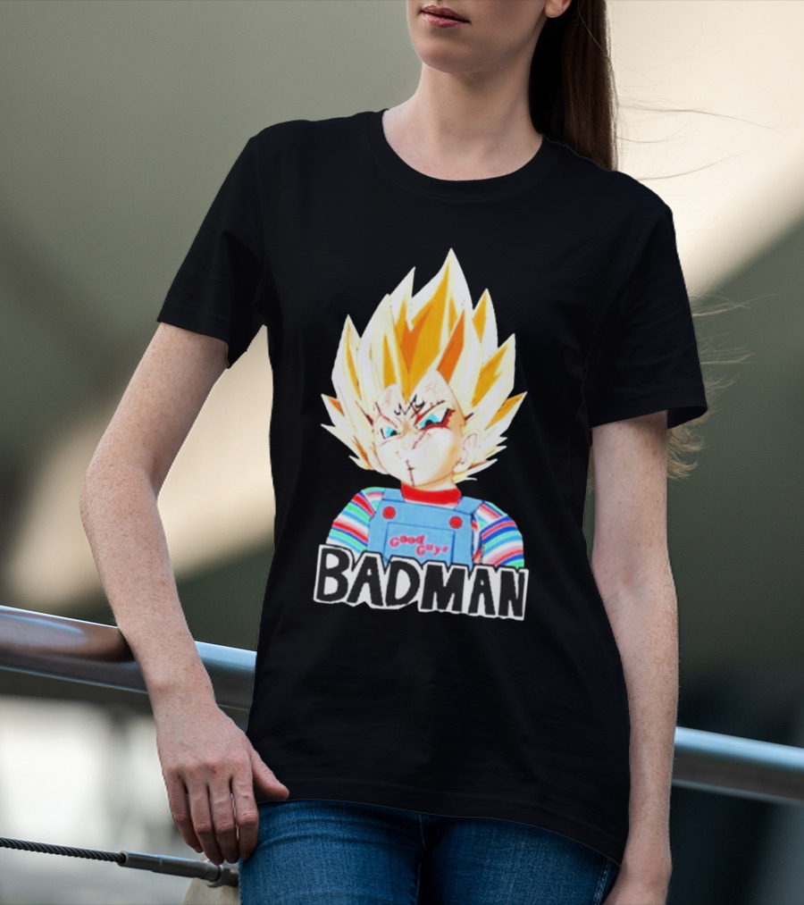 Badman Good Guy Vegeta Chucky Combo T-Shirt