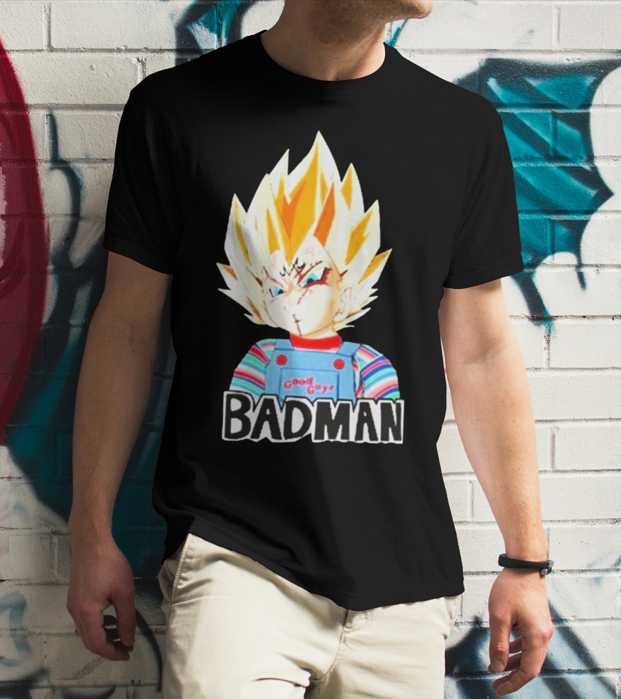 Badman Good Guy Vegeta Chucky Combo T-Shirt