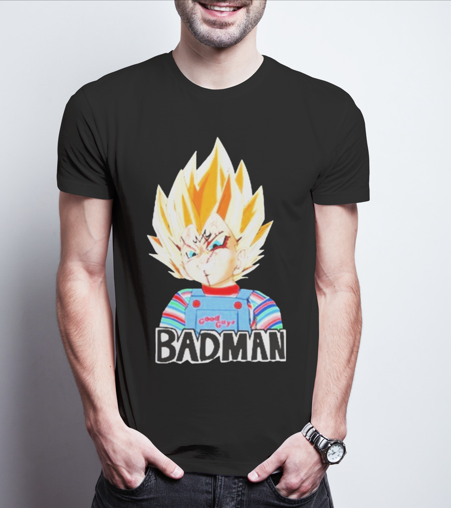 Badman Good Guy Vegeta Chucky Combo T-Shirt