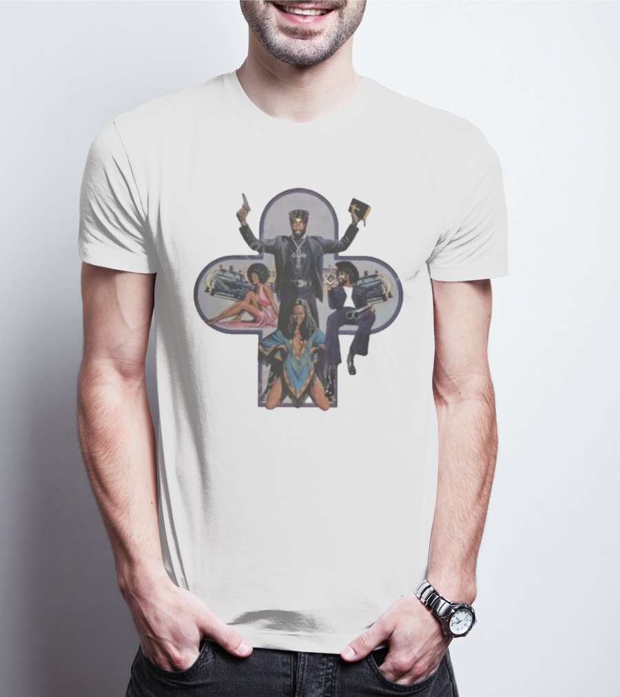 Jpegmafia And Danny Brown Blaxploitation-Inspired Imagery With Iconic 70s Aesthetic T-Shirt