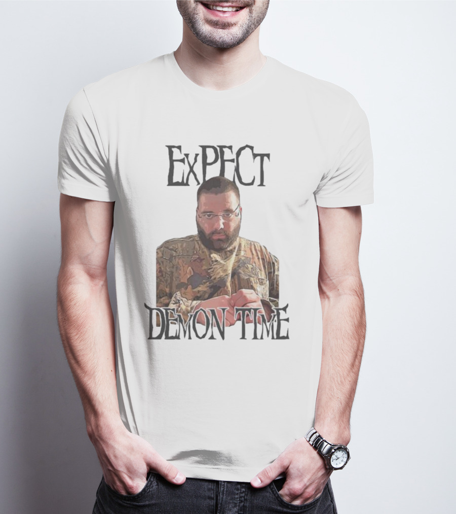 Expect Demon Time Clergy Camo T-Shirt