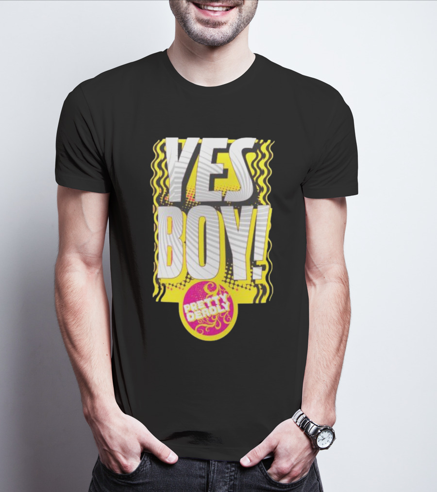 Yes Boy Pretty Deadly Neon Style Burst T-Shirt