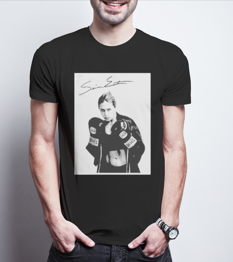 Seniesa Estrada SuperBad Boxing Iconic Reyes Gloves T-Shirt