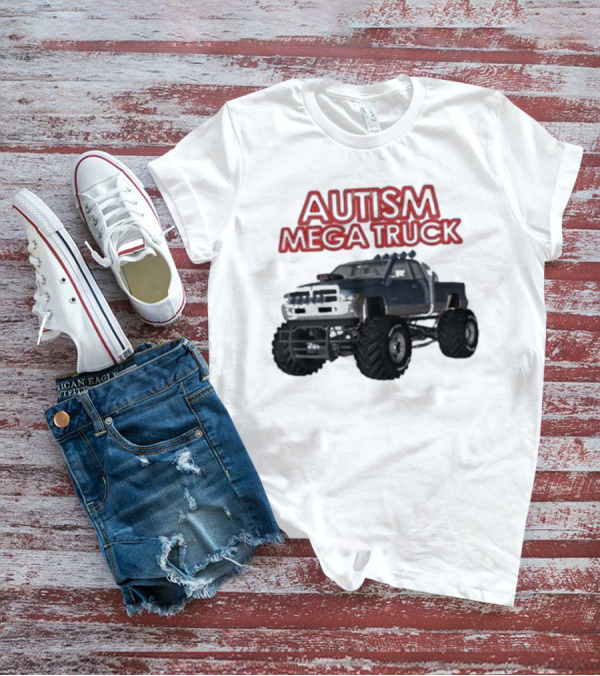 Autism Mega Truck Monster Pickup T-Shirt