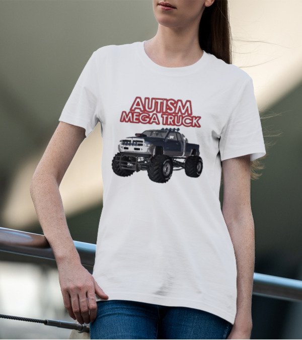 Autism Mega Truck Monster Pickup T-Shirt