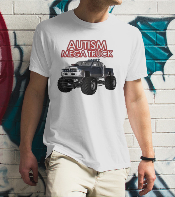 Autism Mega Truck Monster Pickup T-Shirt