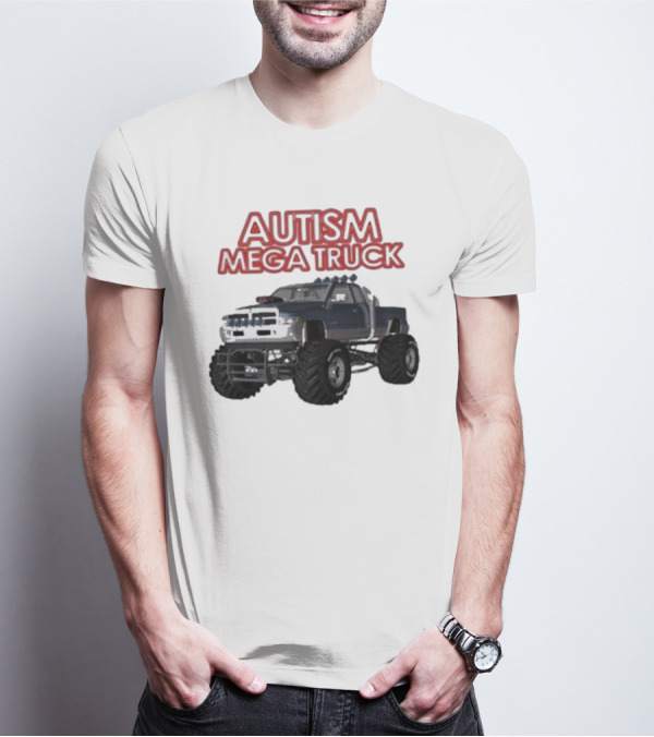 Autism Mega Truck Monster Pickup T-Shirt