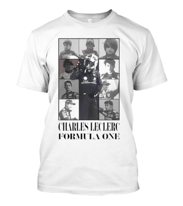 Charles Leclerc Formula One Eras Tour Driver Collage T-Shirt