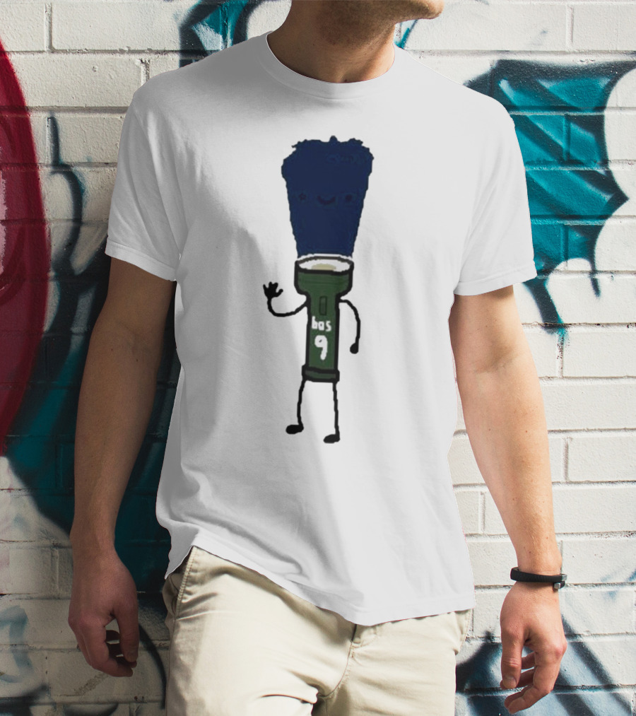 Derrick Light Boston 9 Flashlight Character T-Shirt